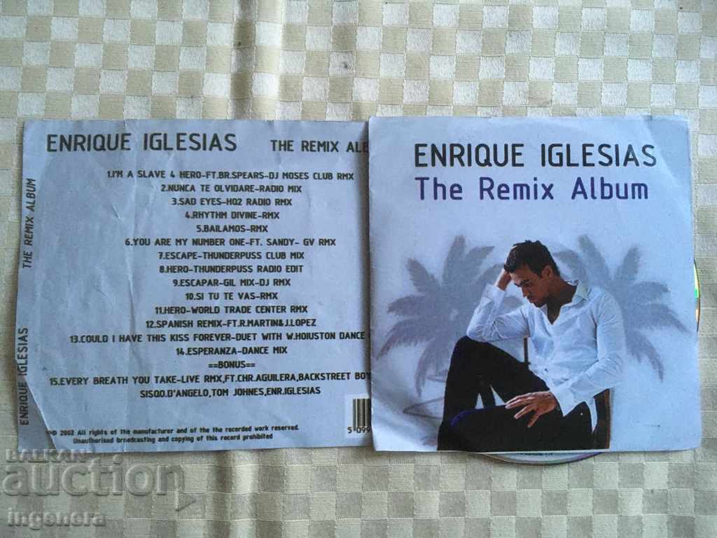 CD CD MUSIC-ENRIKE IGLESIAS with price 3.00 BGN | € 1.53 CD CD MUSIC-ENRIKE IGLESIAS with price 3.00 BGN | € 1.53