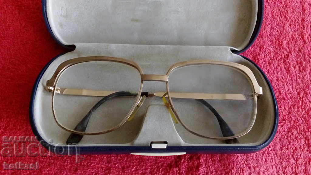 Old gold plated glasses case box markings Germany - 7 Old gold plated glasses case box markings Germany - 7