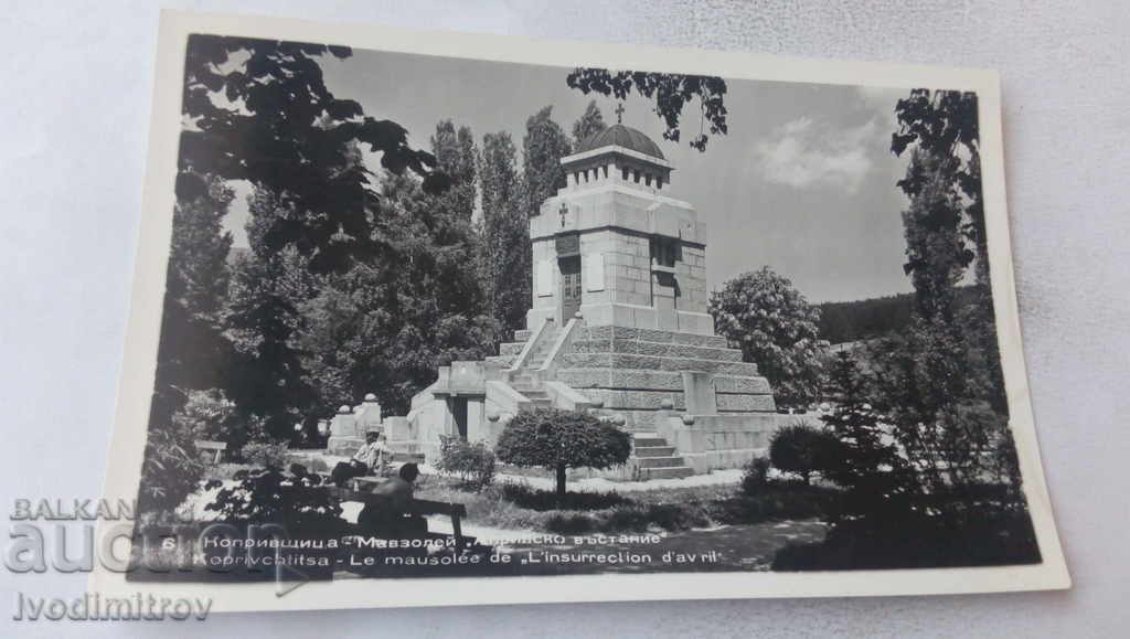 Carte poștală Koprivshtitsa Mausoleul Revoluția din aprilie