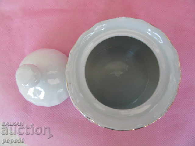 Auction BEAUTIFUL PORCELAIN SUGAR FROM SOCA - "KITKA", Novi Pazar Auction BEAUTIFUL PORCELAIN SUGAR FROM SOCA - "KITKA", Novi Pazar