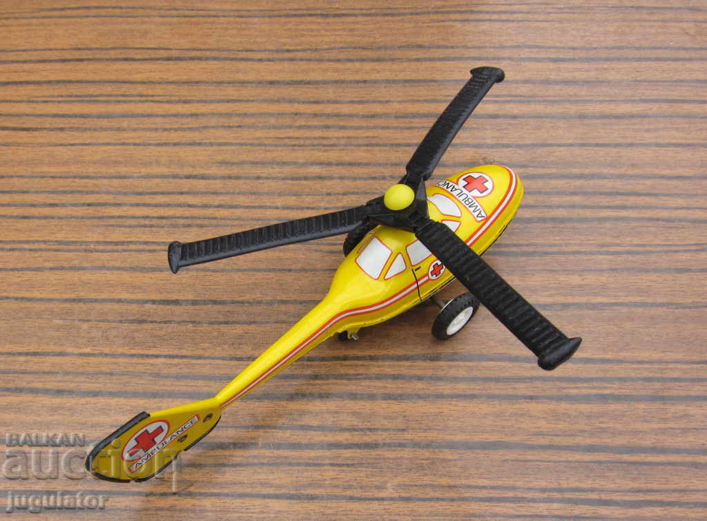 Delivery of German metal sheet metal toy helicopter