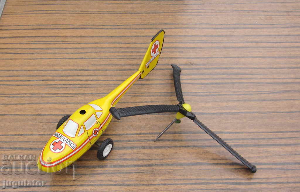 German metal sheet metal toy helicopter - 5