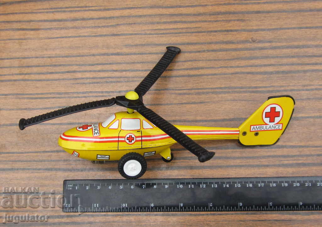 German metal sheet metal toy helicopter - 7