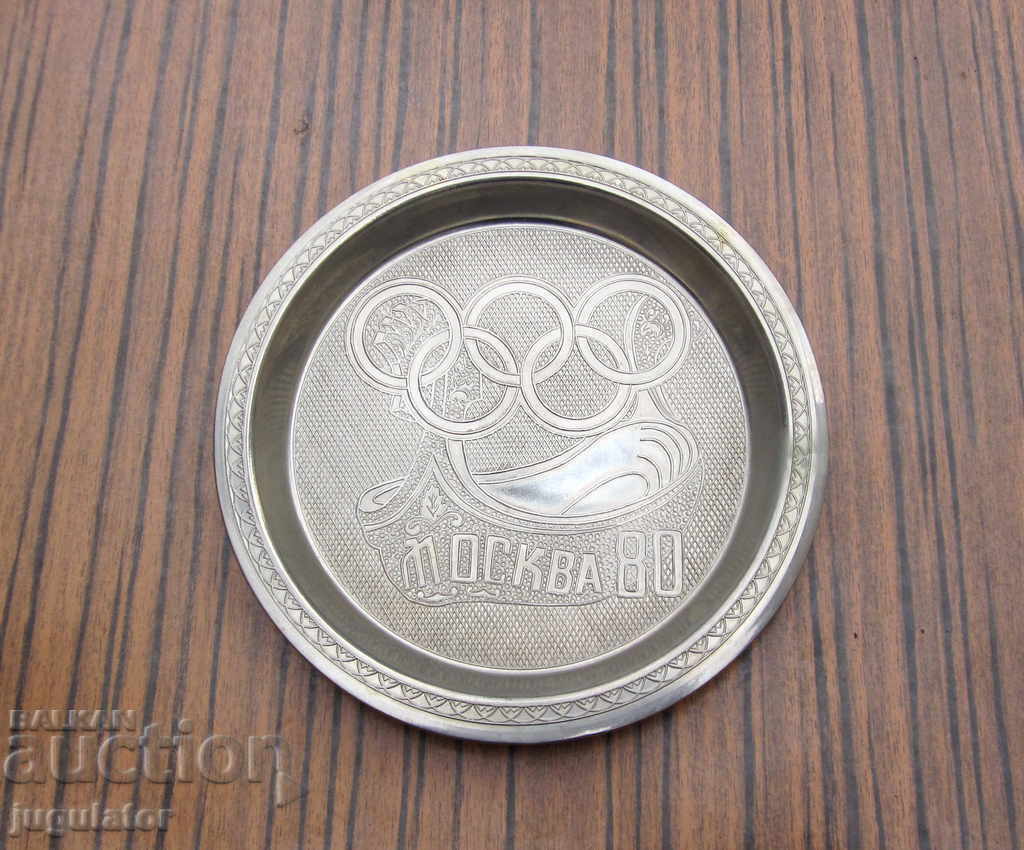 Auction  olympic games olympic plate olympics in moscow 1980