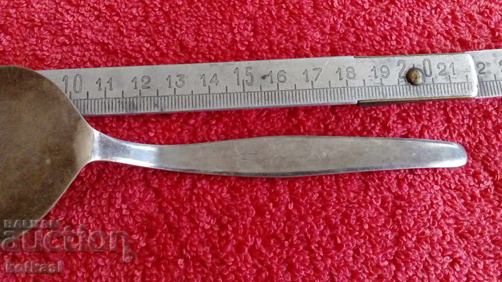 Licitație Spatula spatula ustensile de bucatarie metal vechi placat cu argint Licitație Spatula spatula ustensile de bucatarie metal vechi placat cu argint