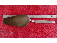 Стар метален посребрен кухненски прибор лопатка шпатула