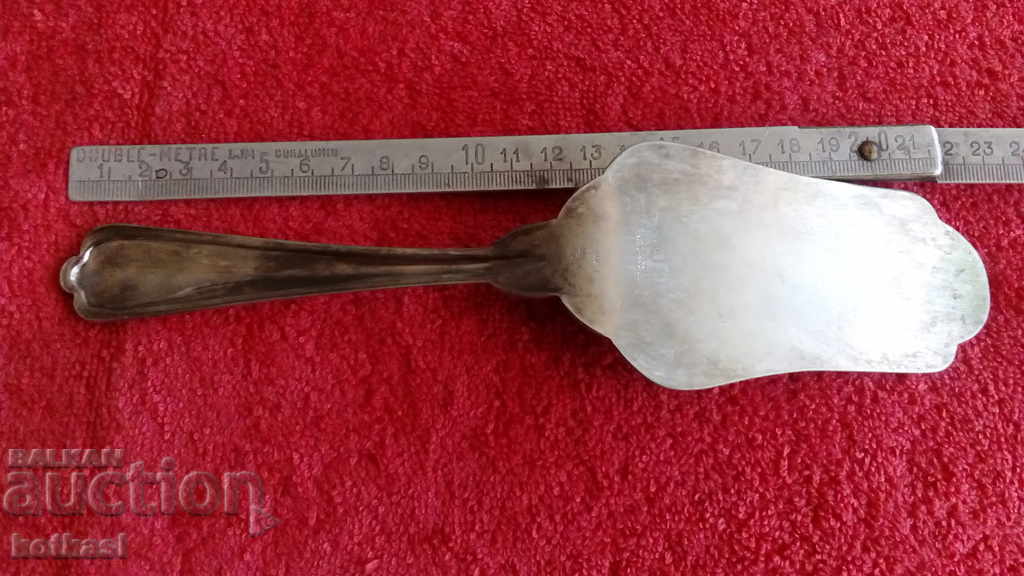 Стар метален посребрен кухненски прибор лопатка шпатула