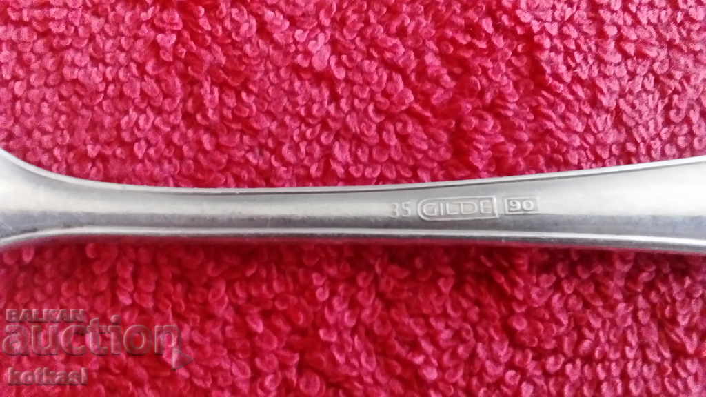 Old silver plated fork kitchen utensil - 7 Old silver plated fork kitchen utensil - 7