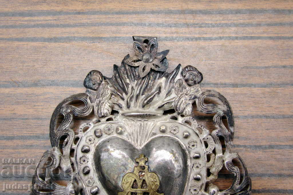 Παράδοση αρχαία αναγεννησιακά θρησκευτικά ασημένια κοσμήματα Παναγίας