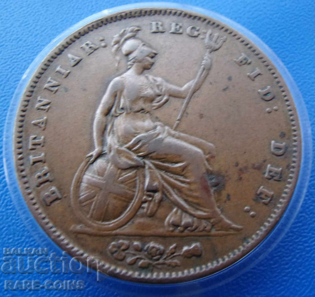 Anglia 1 Penny 1858 Rare Original