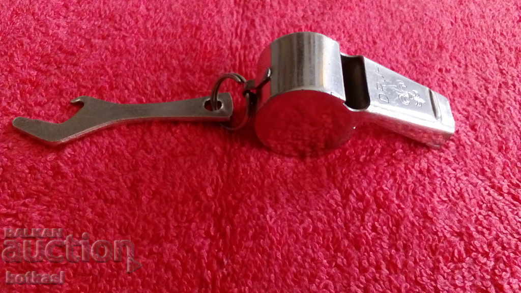 Old solid metal professional whistle marked - 7 Old solid metal professional whistle marked - 7