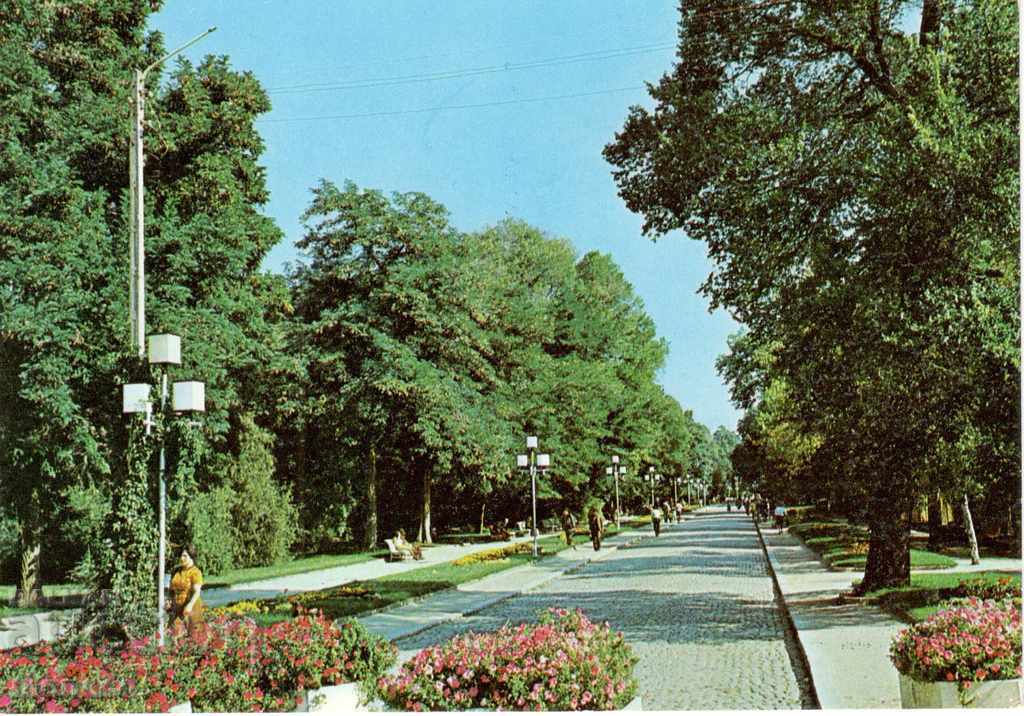 Carte poștală veche - Sandanski, City Park