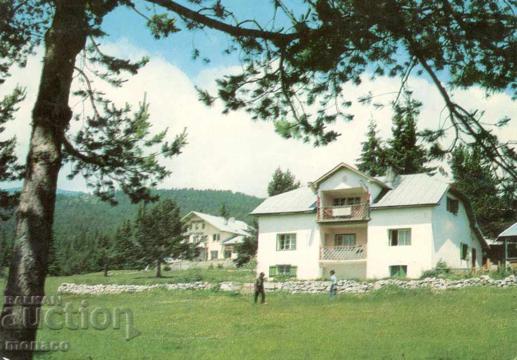 Old postcard - Yakoruda, hut and hotel "Treshtenik"