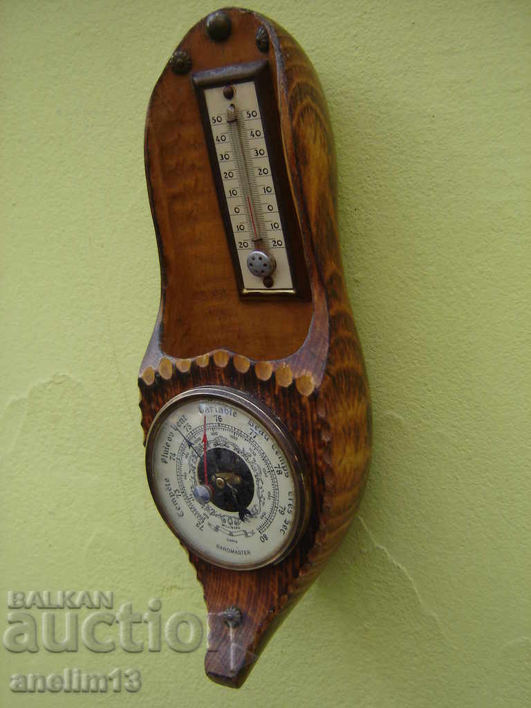 Delivery of Old Barometer Thermometer Woodcarving Delivery of Old Barometer Thermometer Woodcarving