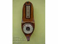 STAR BAROMETRU TERMOMETRU DECORAT CU LEMN