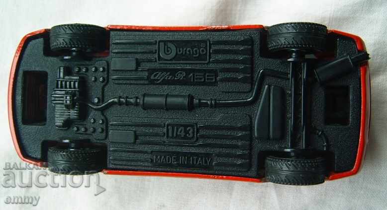 Burago Alfa 156 model stroller metal 1:43 Italy - 6 Burago Alfa 156 model stroller metal 1:43 Italy - 6