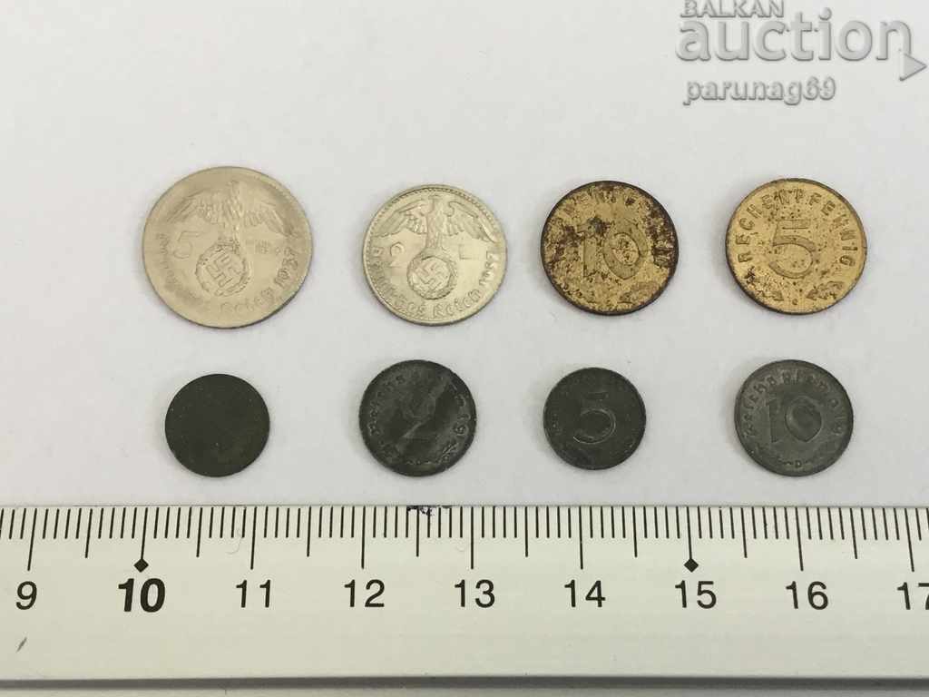 Monede în miniatură Germania Lot 8 bucăți (OR.178.2)