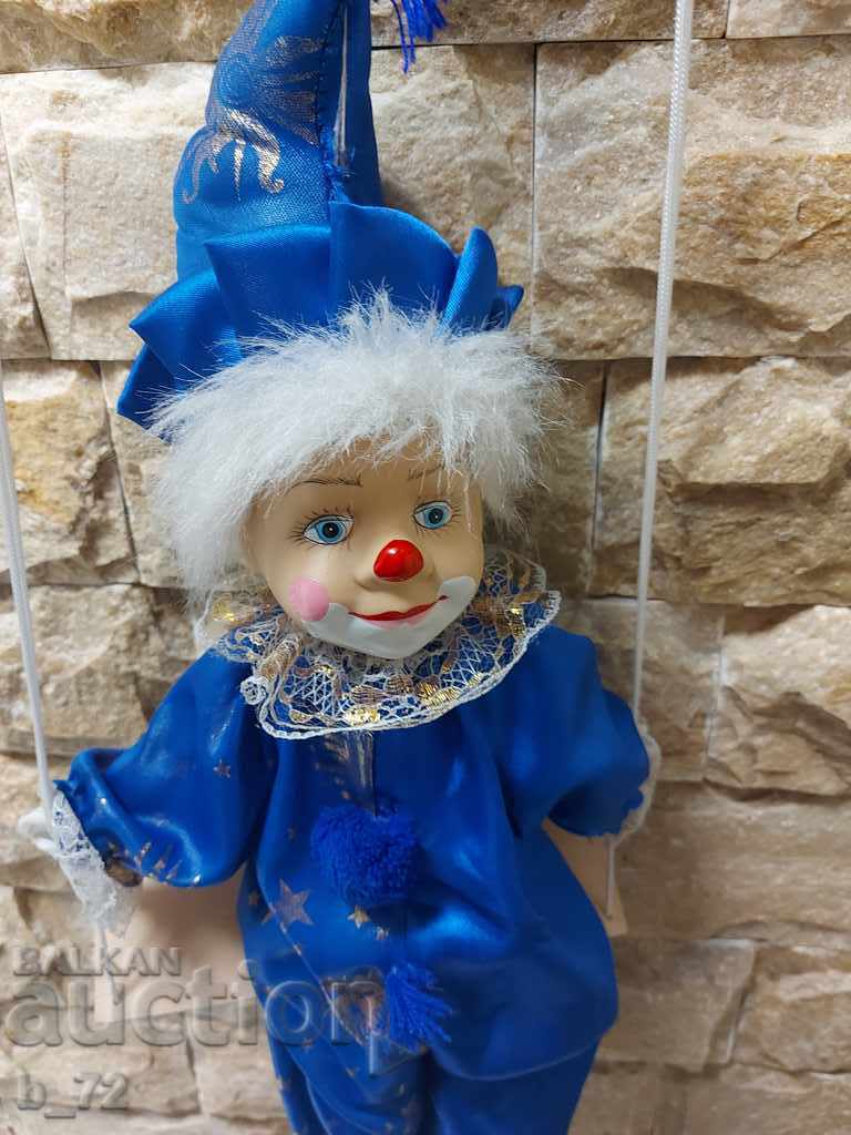 Auction  Old clown doll
