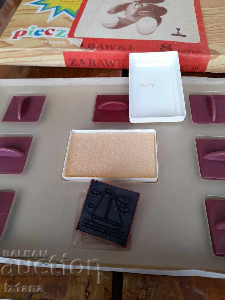 Auction Old children's game with stamps Auction Old children's game with stamps
