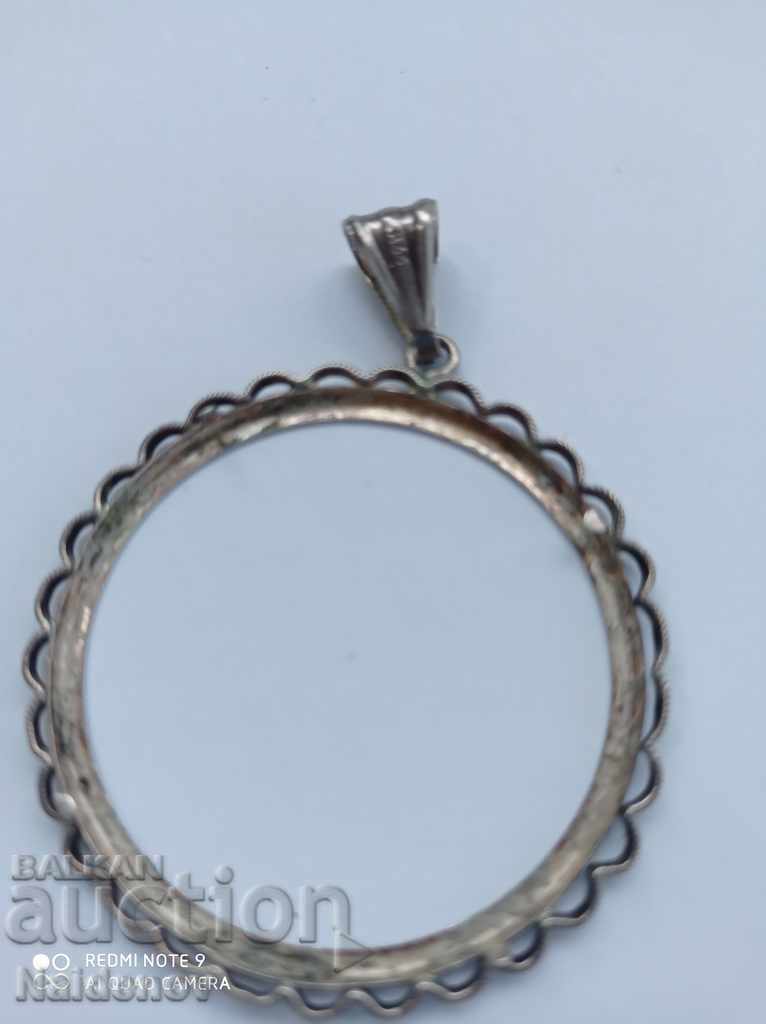 Livrarea Suport de monede pentru monede de 40 mm. pentru lant Silver 835 Royal Livrarea Suport de monede pentru monede de 40 mm. pentru lant Silver 835 Royal