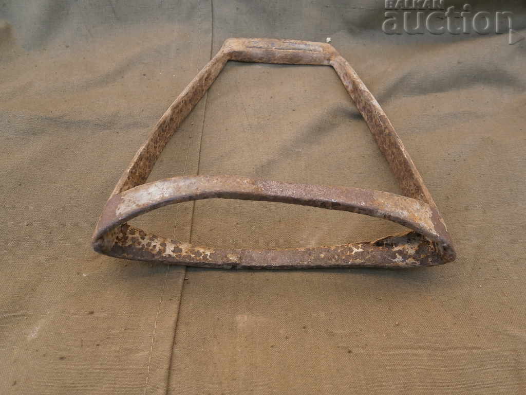 an ancient wrought primitive stirrup with price 25.00 BGN | € 12.78