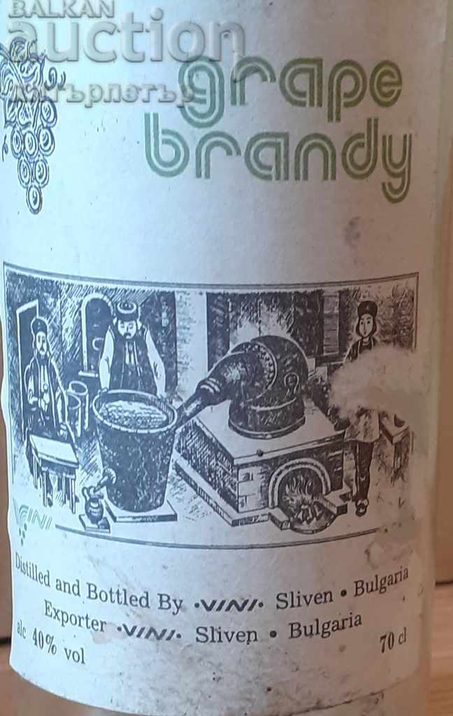 Auction Bottle of Grape Brandy Auction Bottle of Grape Brandy