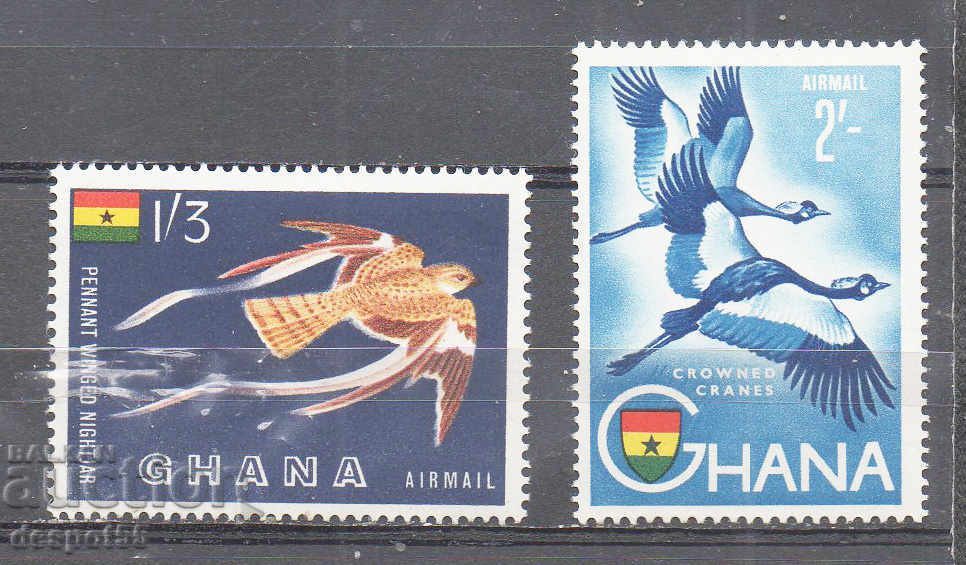 1959. Гана. Възд. поща - Национални символи.