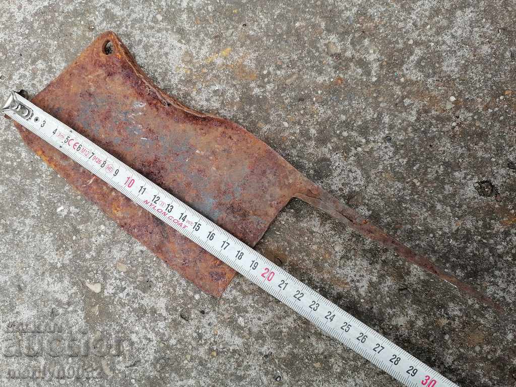 Vechi forjate Cleaver, topor, topor, cuțit, maceta - 5