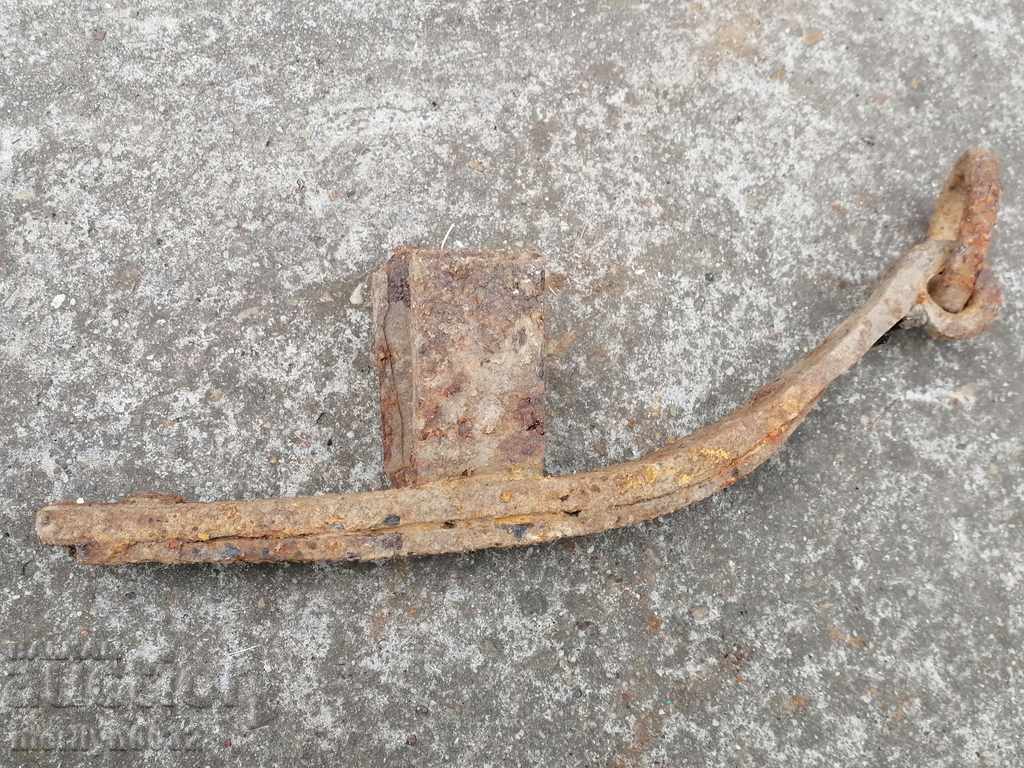 Auction  Old brake for wagon wagon wrought iron primitive