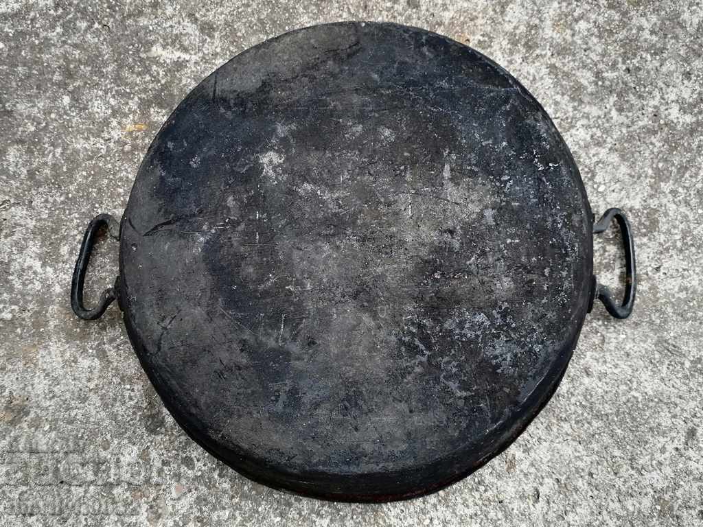 Auction Copper tray with gift inscription household dish, copper, blue Auction Copper tray with gift inscription household dish, copper, blue