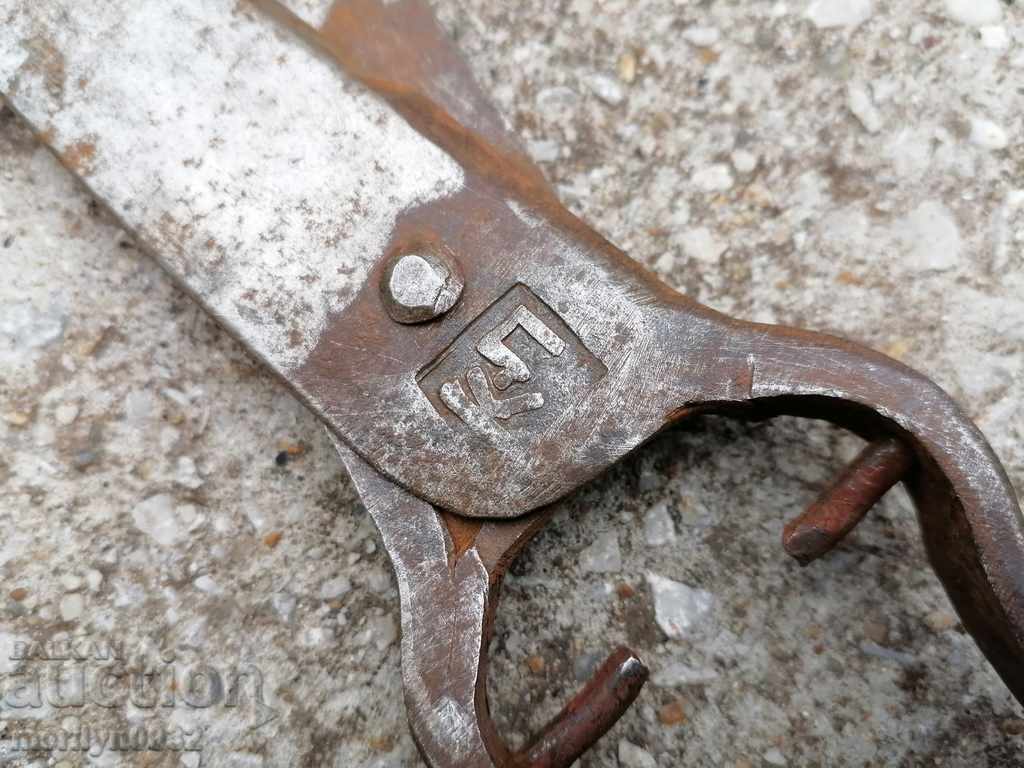 Old forged scissors, knife, wrought iron - 7 Old forged scissors, knife, wrought iron - 7