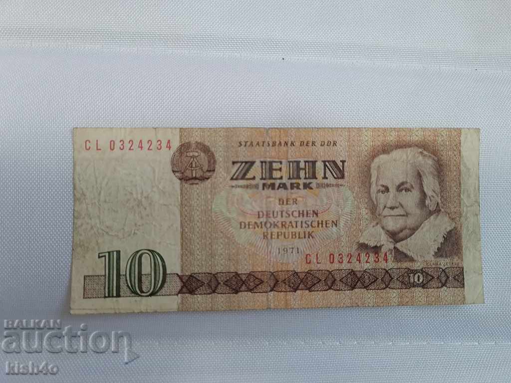 10 timbre Germania 1971