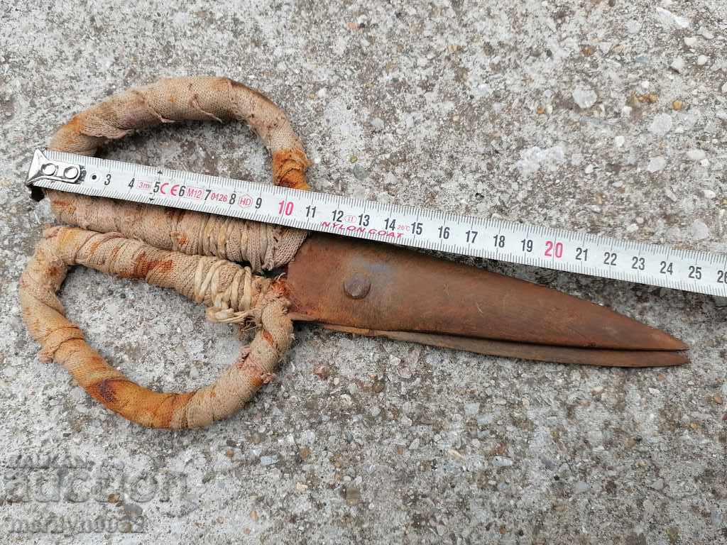 Old wrought iron scissors, knife, wrought iron scissors - 5