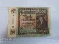 5000 Марки Германия 1922 година