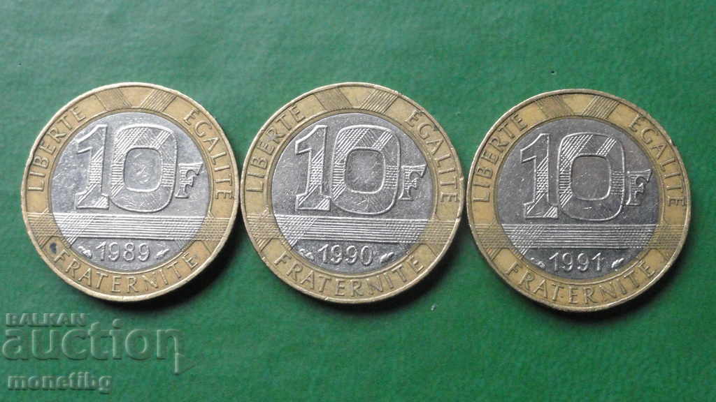 Delivery of France 1989/90/91 - 10 tailcoats (3 pieces)