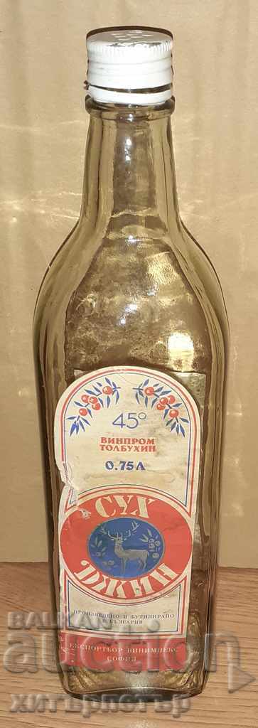 Sticla de la Gin Vinprom Tolbuhin soc 750ml rar