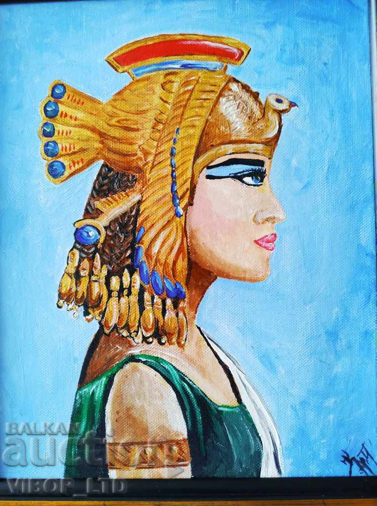EGYPTIAN PRINCESS picture original canvas signature Frame with price 79.98 BGN | € 40.89 EGYPTIAN PRINCESS picture original canvas signature Frame with price 79.98 BGN | € 40.89