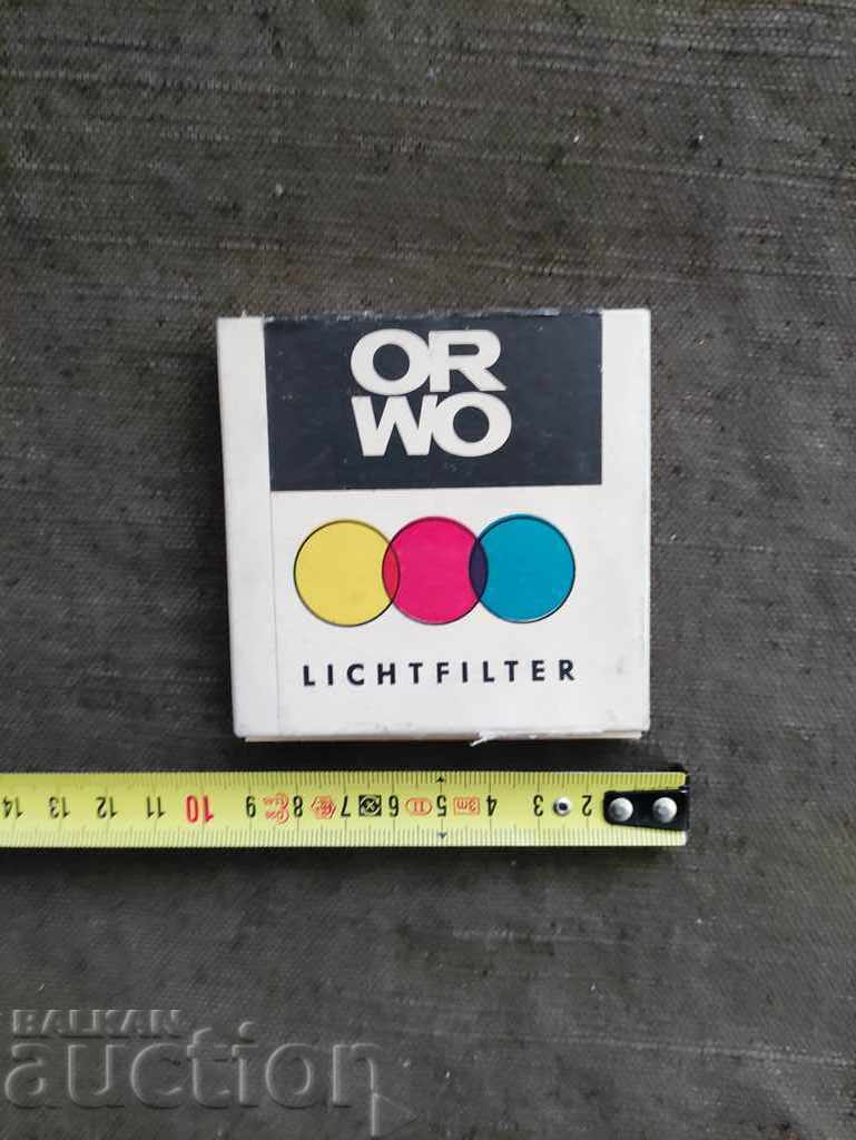 Licitație filtru ORWO Lichtfilter VEB Filmfabrik Wolfen