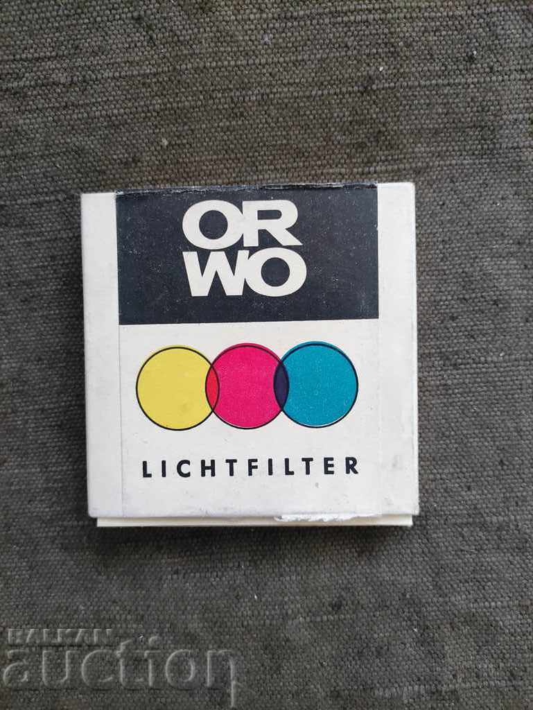 filter ORWO Lichtfilter VEB Filmfabrik Wolfen