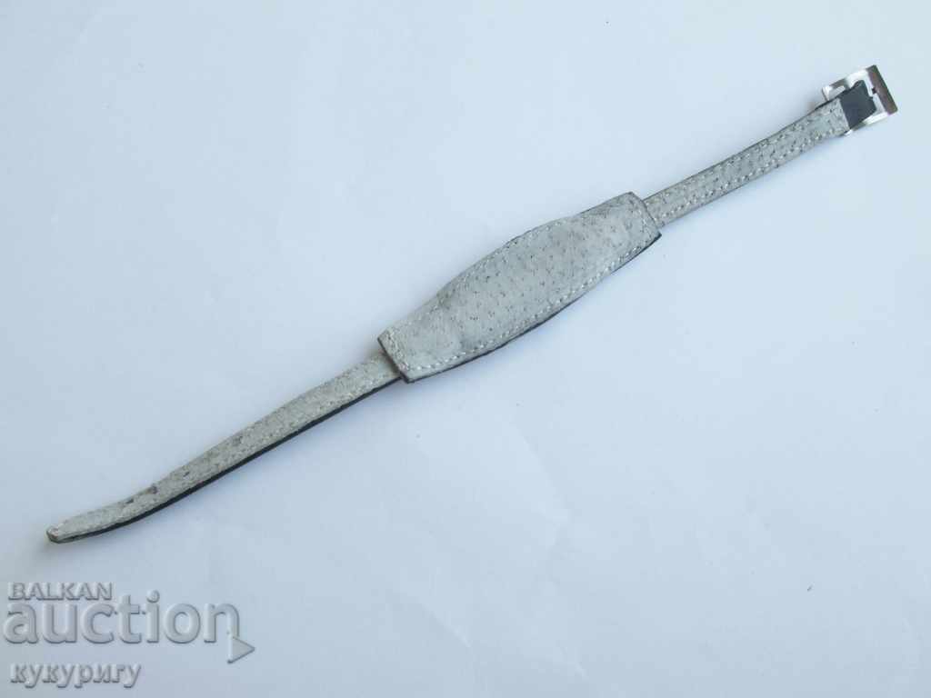 Leather strap chain for old women's wristwatch Art Deco - 5 Leather strap chain for old women's wristwatch Art Deco - 5