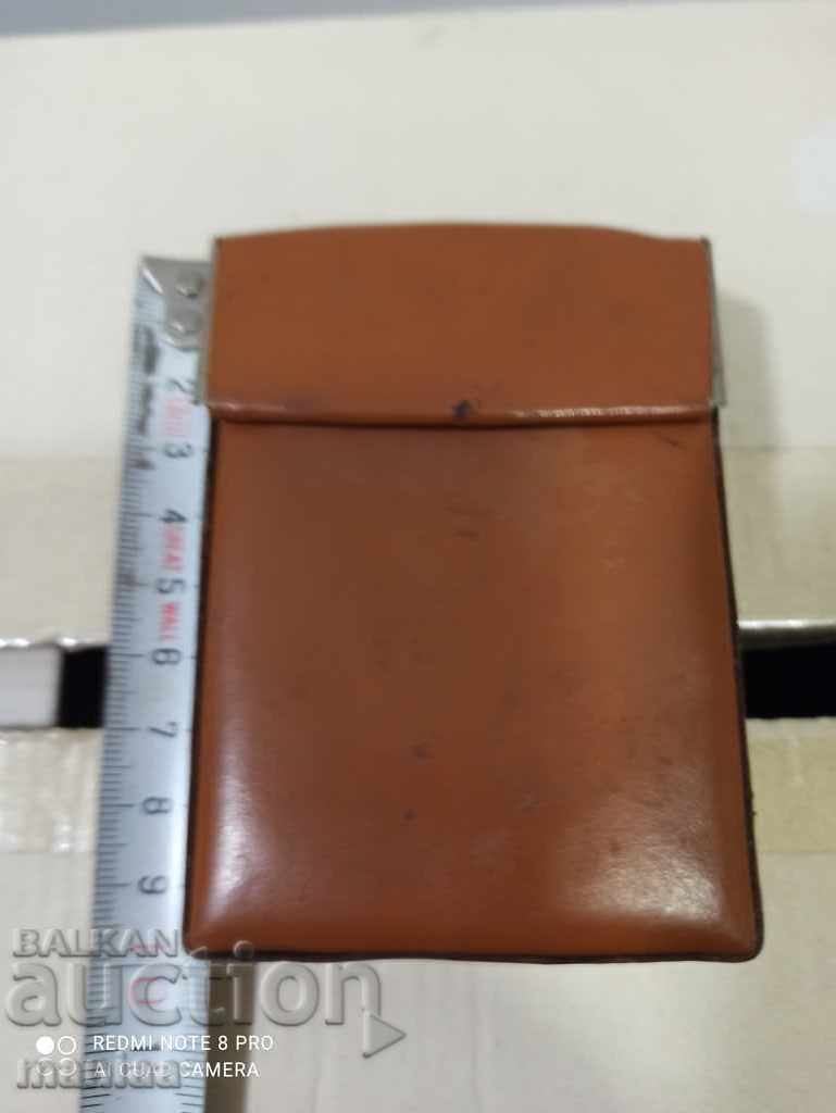 Leather box for cigarettes