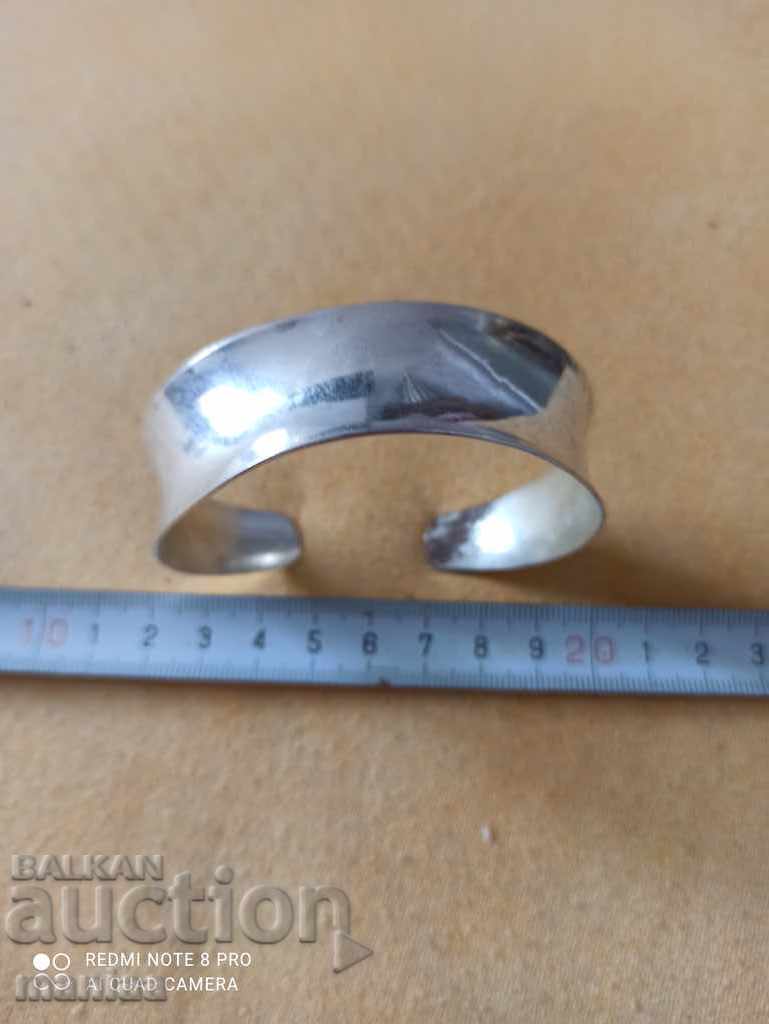 Auction Silver plated bracelet print 925 Auction Silver plated bracelet print 925
