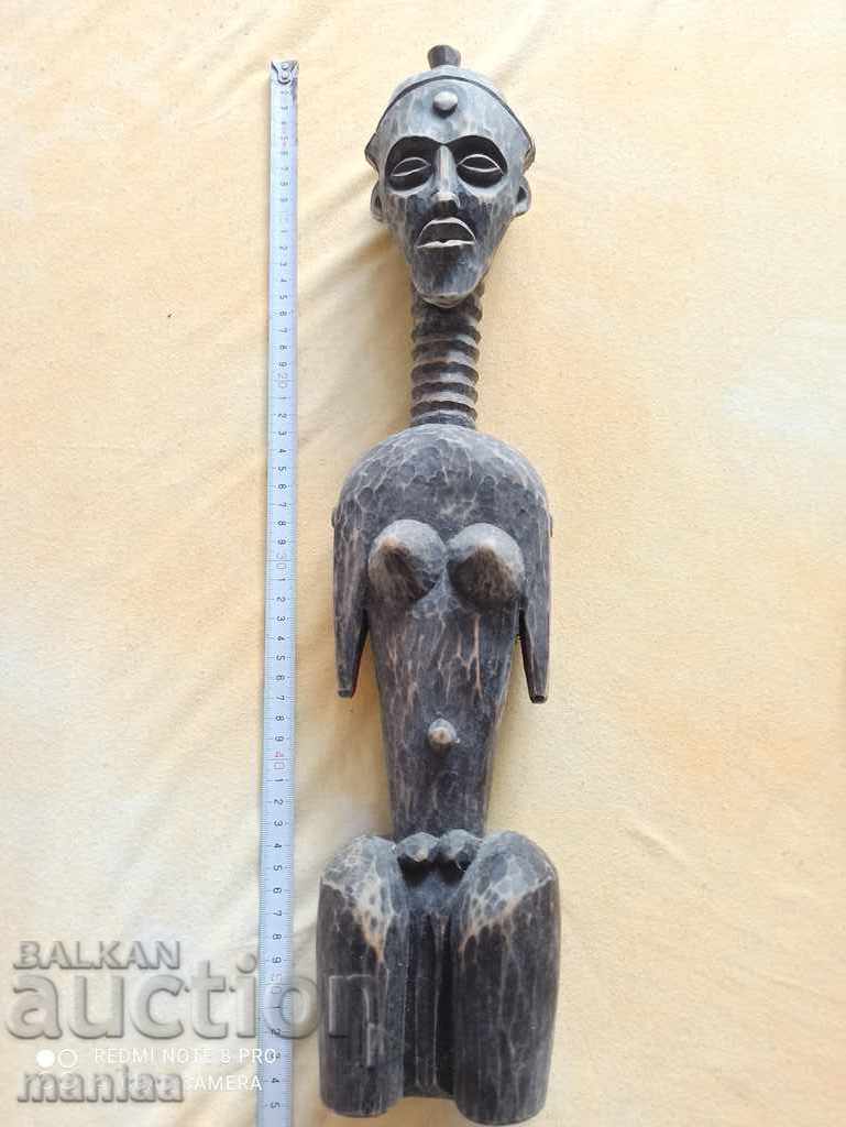 Tall wooden figurine