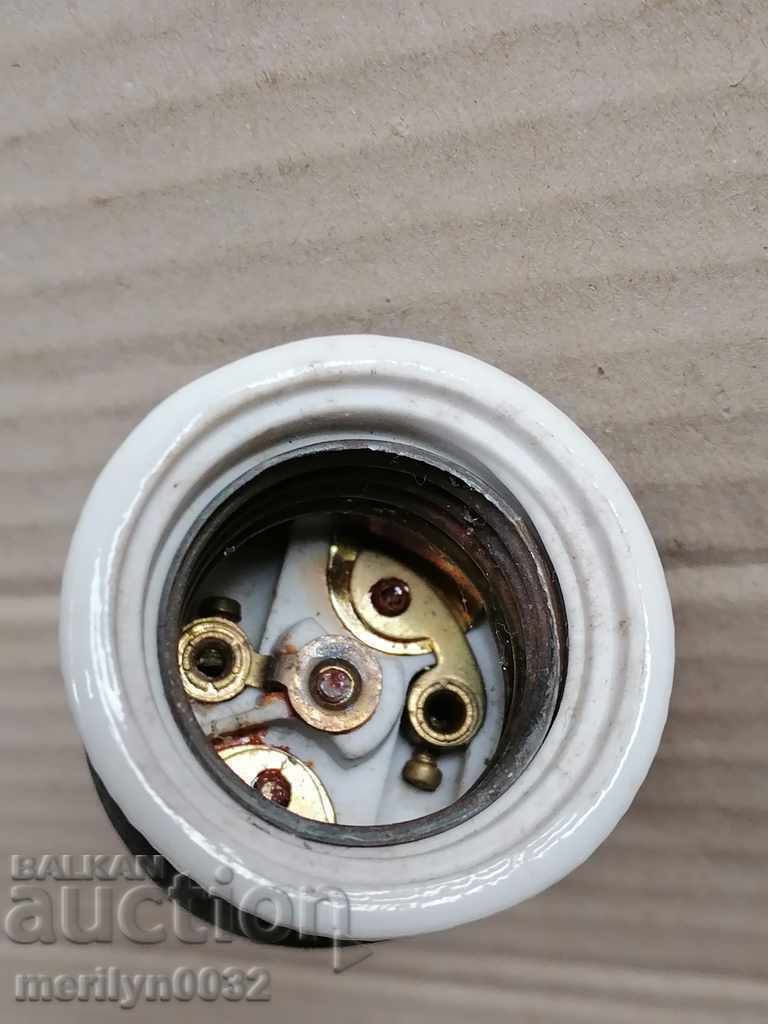 Old porcelain socket lamp lantern chandelier lampshade 1920 with price 39.00 BGN | € 19.94 Old porcelain socket lamp lantern chandelier lampshade 1920 with price 39.00 BGN | € 19.94