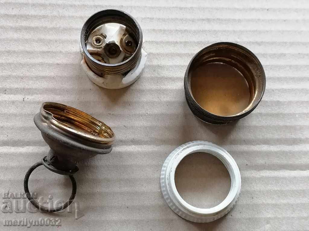 Old porcelain socket lamp lantern chandelier lampshade 1920 - 7 Old porcelain socket lamp lantern chandelier lampshade 1920 - 7