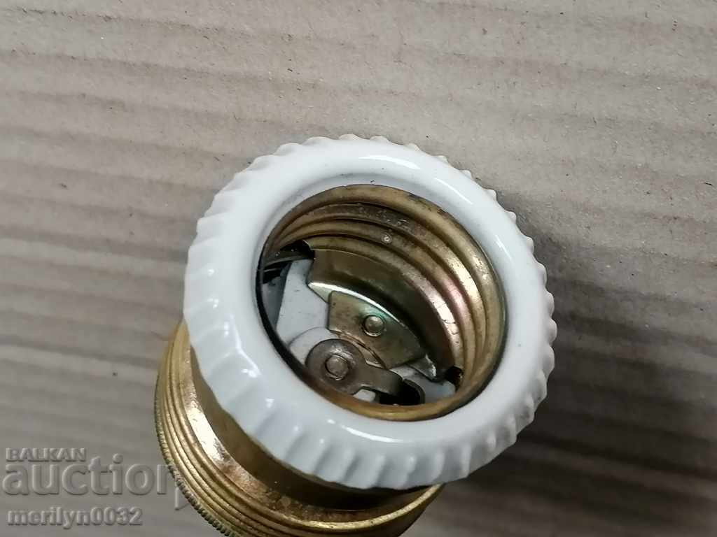 Old porcelain socket lamp lantern chandelier lampshade 1920 with price 39.50 BGN | € 20.20 Old porcelain socket lamp lantern chandelier lampshade 1920 with price 39.50 BGN | € 20.20