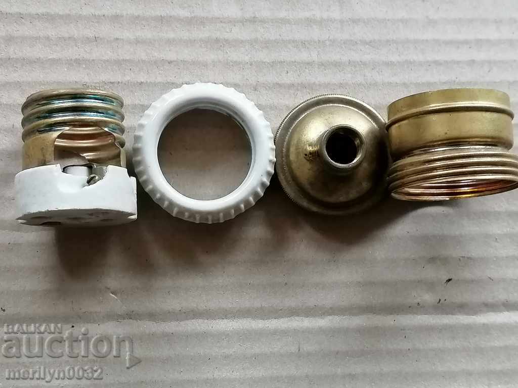 Delivery of Old porcelain socket lamp lantern chandelier lampshade 1920 Delivery of Old porcelain socket lamp lantern chandelier lampshade 1920