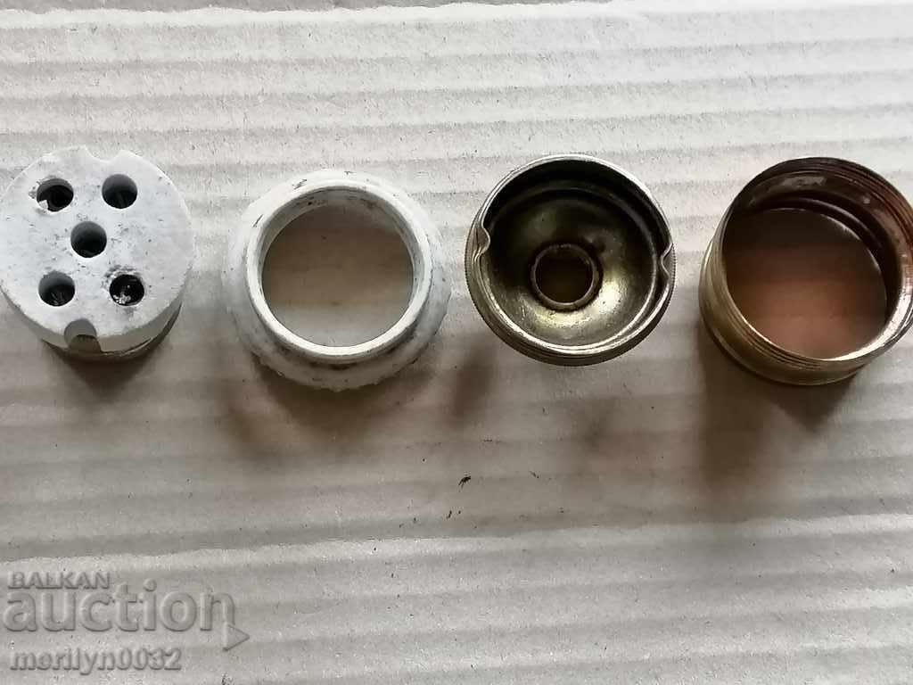 Old porcelain socket lamp lantern chandelier lampshade 1920 - 5 Old porcelain socket lamp lantern chandelier lampshade 1920 - 5