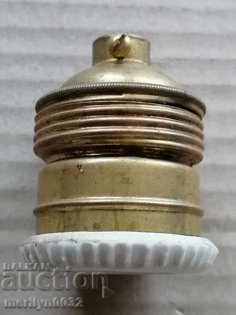 Old porcelain socket lamp lantern chandelier lampshade 1920 - 6 Old porcelain socket lamp lantern chandelier lampshade 1920 - 6