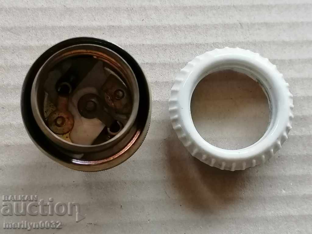 Old porcelain socket lamp lantern chandelier lampshade 1920 - 7 Old porcelain socket lamp lantern chandelier lampshade 1920 - 7